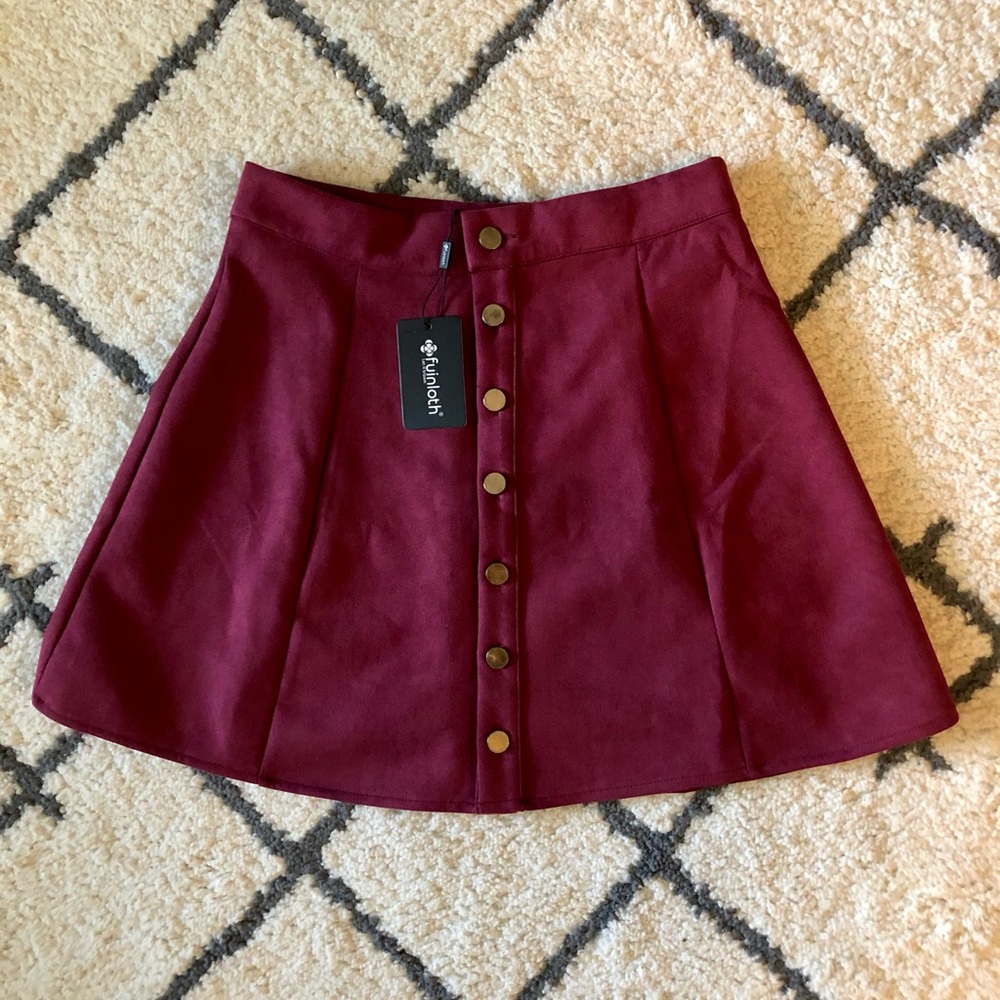 Maroon Skirt